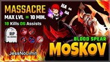 New Blood Spear Skin! Moskov Best Build 2020 Gameplay by JessNoLimit | Diamond Giveaway