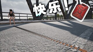 Car stop spikes + gasoline can =? ? ? [Car stop spikes for a happy abortion #1]