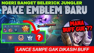 PAKE EMBLEM BARU Belerick Jungler Makin GAK ADA COUNTER. WAJIB KALIAN COBA DI RANK