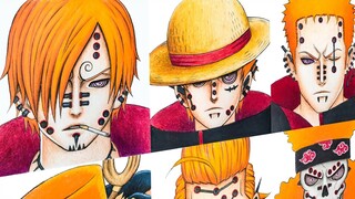 Drawing Strawhat Pirates into Pain Akatsuki !!!!    ( One Piece X Naruto )