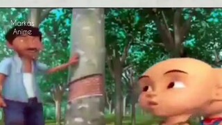 Upin&Ipin nakalin paman di kebun😂