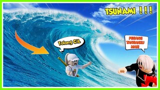 PERTAMA KALINYA!! AJAKIN MAMAHCIL MAIN GAME TUSUNAMI MALAH GAK BISA BERENANG!!! ROBLOX MIKOCIL