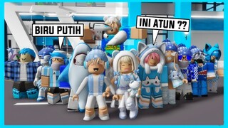 24 Jam Serba Biru Putih Di Roblox Brookhaven ft @Shasyaalala