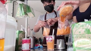 ชงชากาแฟถุงกระดาษให้อร่อยน้ำตาลนมครีมเทียมต้องถึงนะค่ะร้านกาแฟโบว์เขาชงแบบไหนกันมาชมกันจร้า