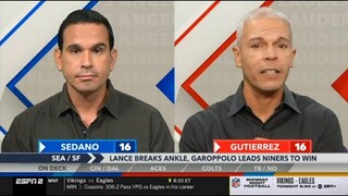[Full] Around the Horn | Trey Lance injury ankle, Jimmy Garoppolo leads niners to win