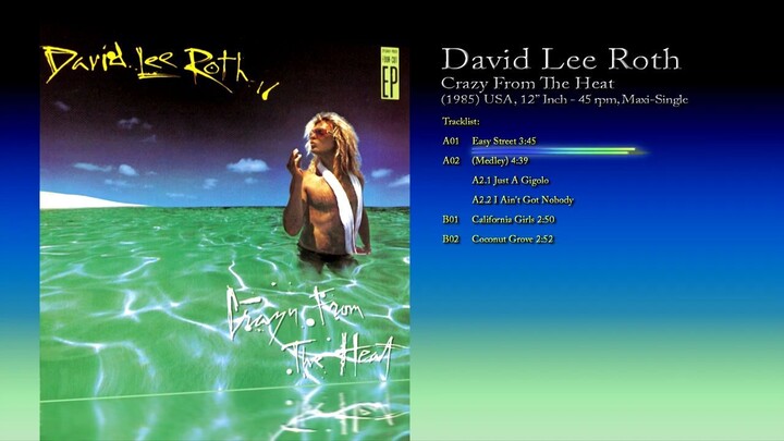 David Lee Roth (1985) Crazy From The Heat [12' Inch - 33⅓ RPM - Maxi-Single]