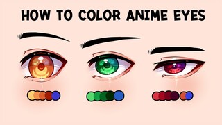 How to color anime eyes | สอนลงสีตาสุดปังง✨