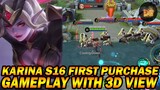 Karina Blood Moon Gameplay Using 3D View | Mobile Legends: Bang Bang!