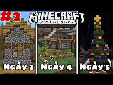 Shidou 7 Ngày Sinh Tồn Trong Minecraft Nhưng Là Minecraft PE | Tóm Tắt Ngày 3,4,5 | Merry Christmas