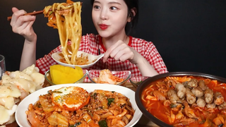 SUB) ! Gopchang Jjamppong & Bibimbap Mukbang ASMR