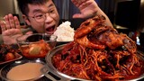 해물뼈찜 먹방 콩나물보다 많이 들어간다 창배배터진날 레전드 먹방 Braised spicy seafood mukbang Legend koreanfood eatingshow asmr