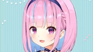 Aqua's new hairstyle live 2D display