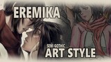 Kisah Cinta Tragis Eren Mikasa | Drawing Art Semi Gothic Version