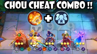 NEW COMBO ALLY'S CALL X CHOU SKILL 1 !! NEW EASY 3 STAR TRICK !! MAGIC CHESS MOBILE LEGENDS