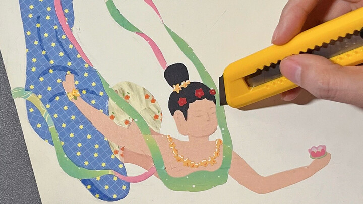 Three years of set design: a challenge to recreate Dunhuang Flying Apsaras using tape