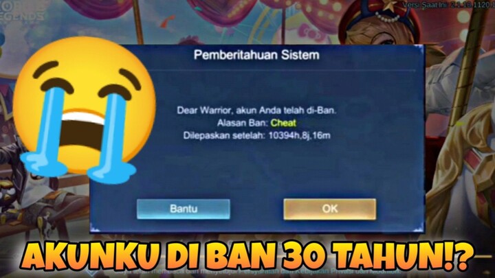 PERTAMAKALI AKUNKU DI BAN MOONTON😭