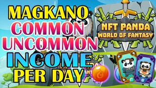 NFT Panda Play-to-Earn COMMON AND UNCOMMON PER DAY