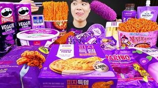 ASMR MUKBANG 편의점 핵불닭 미니!! 떡볶이 & 핫도그 & 치즈 피자 FIRE Noodle & HOT DOG & CHEESE PIZZA EATING SOUND!