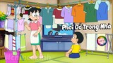 Doraemon - Trời Mưa To , Nên Mẹ Nobita Mang Quần Áo Vào Nhà Để Phơi