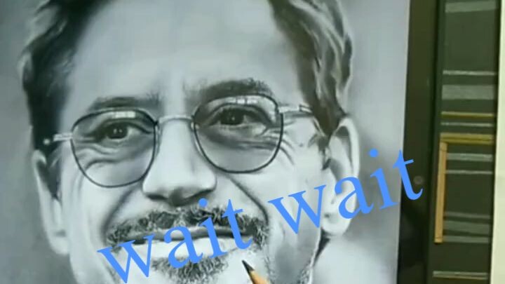 Ironman RDJ portrait sketch _ #drawing #shorts