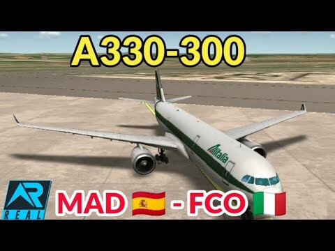 RFS | Alitalia A330-300 | Madrid 🇪🇸 - Rome 🇮🇹 | Real Flight Simulator | Highlights {2H35M}