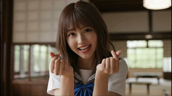 【AI girl】A girl in a traditional Japanese house