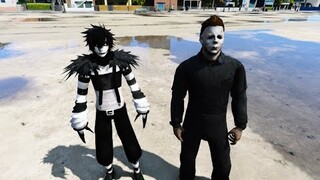 GTA 5 - Cuộc đối đầu bất đắc dĩ của Michael Myers và Laughing Jack | GHTG