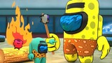 [MMD]Khi SpongeBob và Squidward lần đầu tiên nhìn thấy lửa