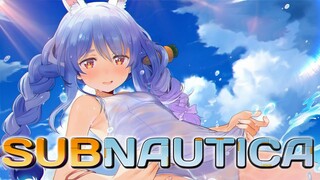 【Subnautica】乗り物ゲット！！もっと深海までいくぞおおおおお！！！ぺこ！【ホロライブ/兎田ぺこら】