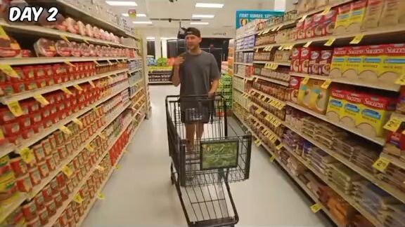 $10k every day you survive in a grocery store #mrbeastinbilibili