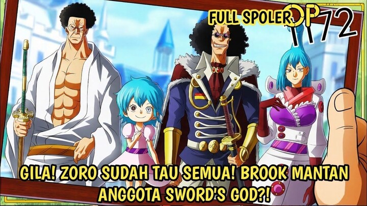 FULL SPOILER ONE PIECE 1172 - GILA! BROOK BENAR BENAR MANTAN SWORD'S GOD! KEKUAT