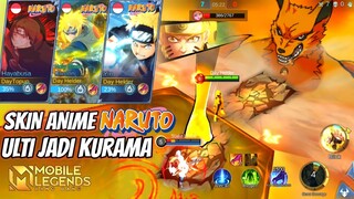 SKIN NARUTO MOBILE LEGENDS ! GILA INI SKIN MIRIP ANIME NYA DAN ADA KURAMA, SKIN TERMAHAL SIH INI