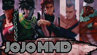 Stardust Crusaders (Termasuk Stand) | Indra Keenam | JoJo MMD Jotaro Jonathan Noriaki