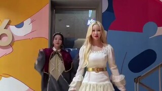 Nữ thần nhỏ Cosmic Girls Im Da Young x Kwon Eun Bi tự quay TikTok thử thách nhảy SuperYuppers 220107