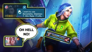 They Did Not Believe In My 7 Matches Benedetta | Mobile Legends
