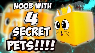NOOB WITH 4 OP SECRET PETS AND RANK AS FAST AS I RUN IN SPEED CHAMPIONS