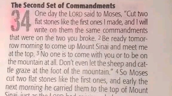 Daily Verse.                  Exodus 34:1-4