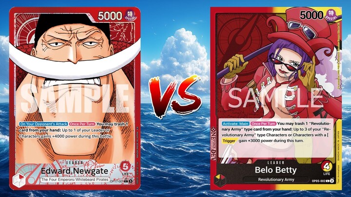 One Piece TCG Edward Newgate VS Belo Betty!!
