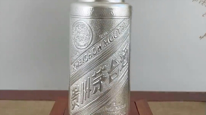 Keranjang perak replika Moutai sudah selesai! Hasil akhirnya benar-benar keren banget!