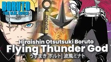 HIRAISHIN PERTAMA OTSUTSUKI BORUTO - FLYING THUNDER GOD BORUTO MINATO - TWO BLUE VORTEX CHAPTER 4