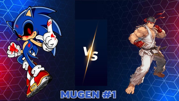 Mugen: Sonic exe vs Ryu #1 | Epic Battle