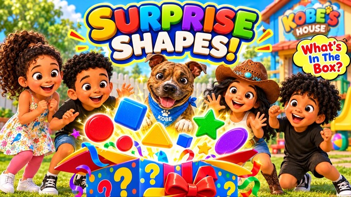 A Magic Box Fell From the Sky! 🌟 Learn Shapes with Kobe.