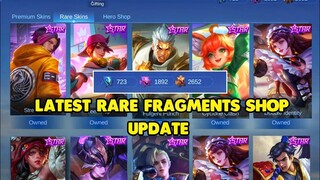 LATEST RARE FRAGMENTS SHOP UPDATE 2022 MLBB - PREMIUM FRAGMENTS SHOP & HERO FRAGMENTS SHOP UPDATE