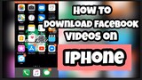 How To Download Facebook Videos On IPHONE/ANDROID(TAGALOG)