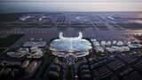 แอนิเมชั่นโครงการแข่งขันศูนย์กลางการขนส่งที่ครอบคลุมด้านตะวันออกของ Aedas-Shenzhen Airport เปิดตัวคร