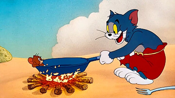 【Tom and Jerry】☝🤓 Desert Island Adventure (1951)⚡⚡⚡