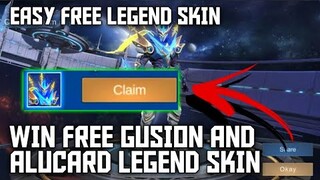 WIN FREE GUSION COSMIC GLEAM AND ALUCARD OBSIDIAN BLADE LEGEND SKIN - MOBILE LEGENDS BANG BANG