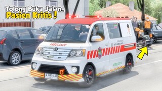 BAWA AMBULAN KEREN TAPI GAK DIKASI JALAN !! PASIEN GASWAT D4RUR4T LUXIO CIAMIS ETS2