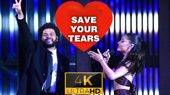 Penampilan Ariana Grande dan Weeknd di iHeart Radio "Save Your Tears"
