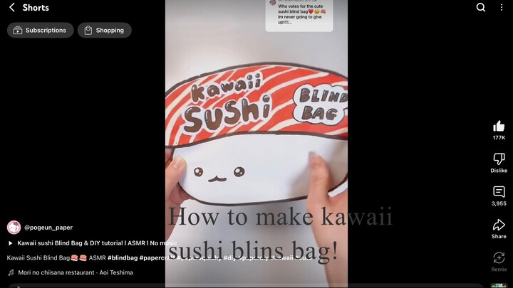DIY Kawaii Sushi Blind Bag | ft. Pogeun Paper